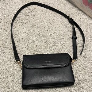 Black Crossbody Organizer Bag by CHOLISS